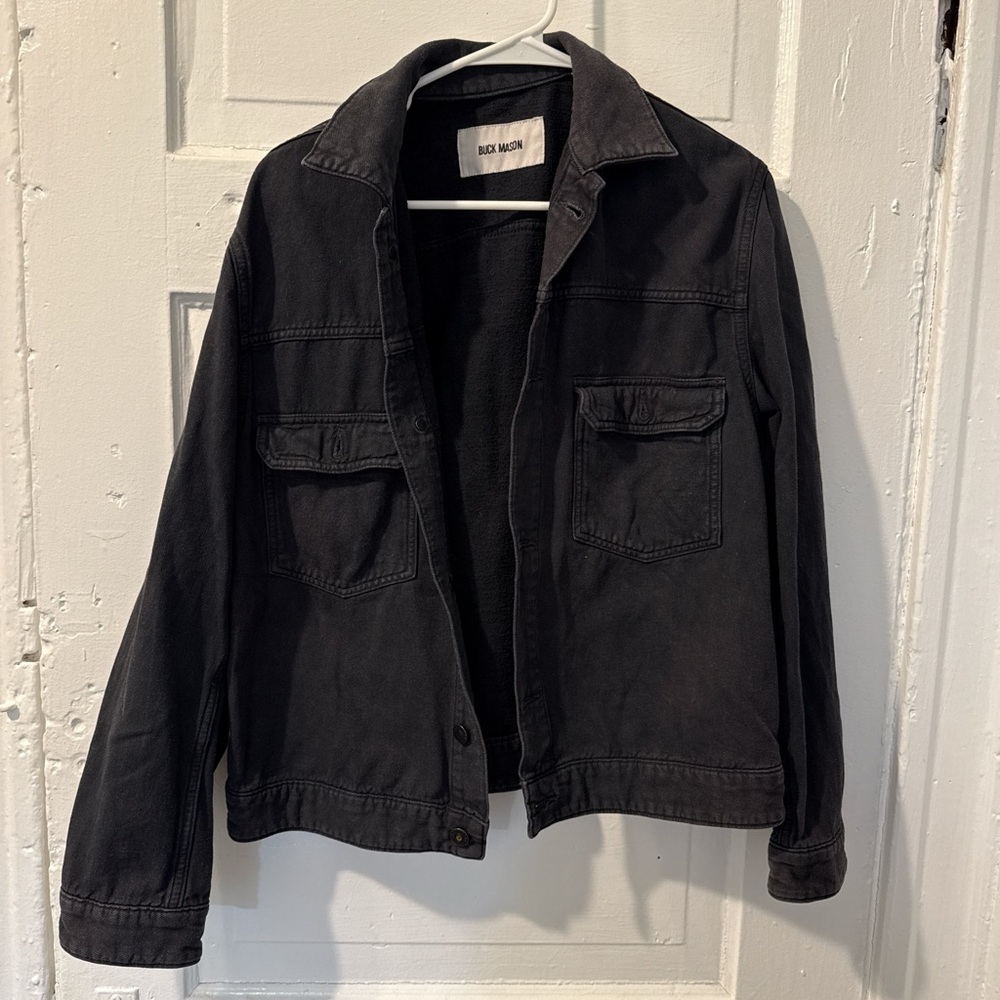 BUCK MASON Black Denim Jacket